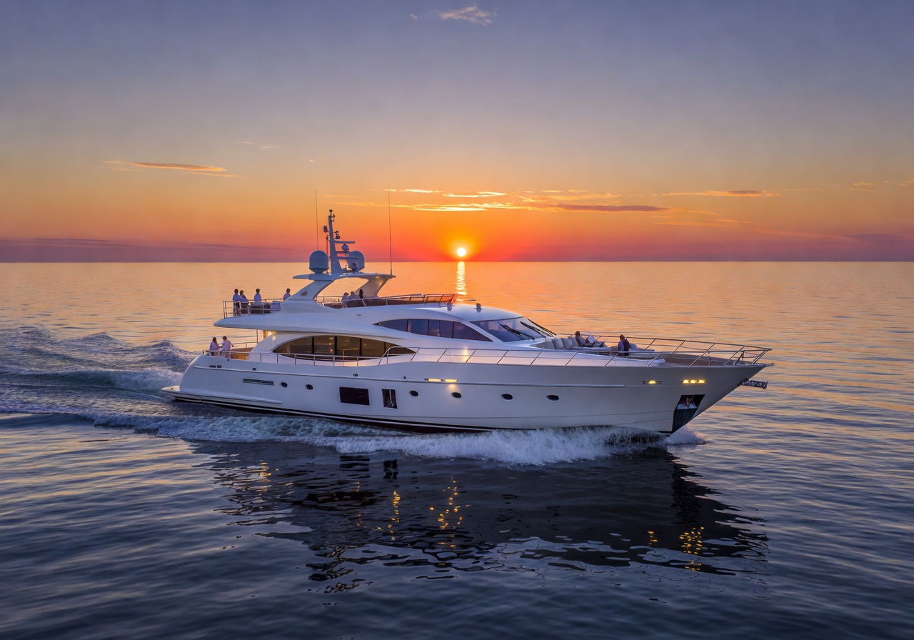 Baltic sunset cruise luxury yacht