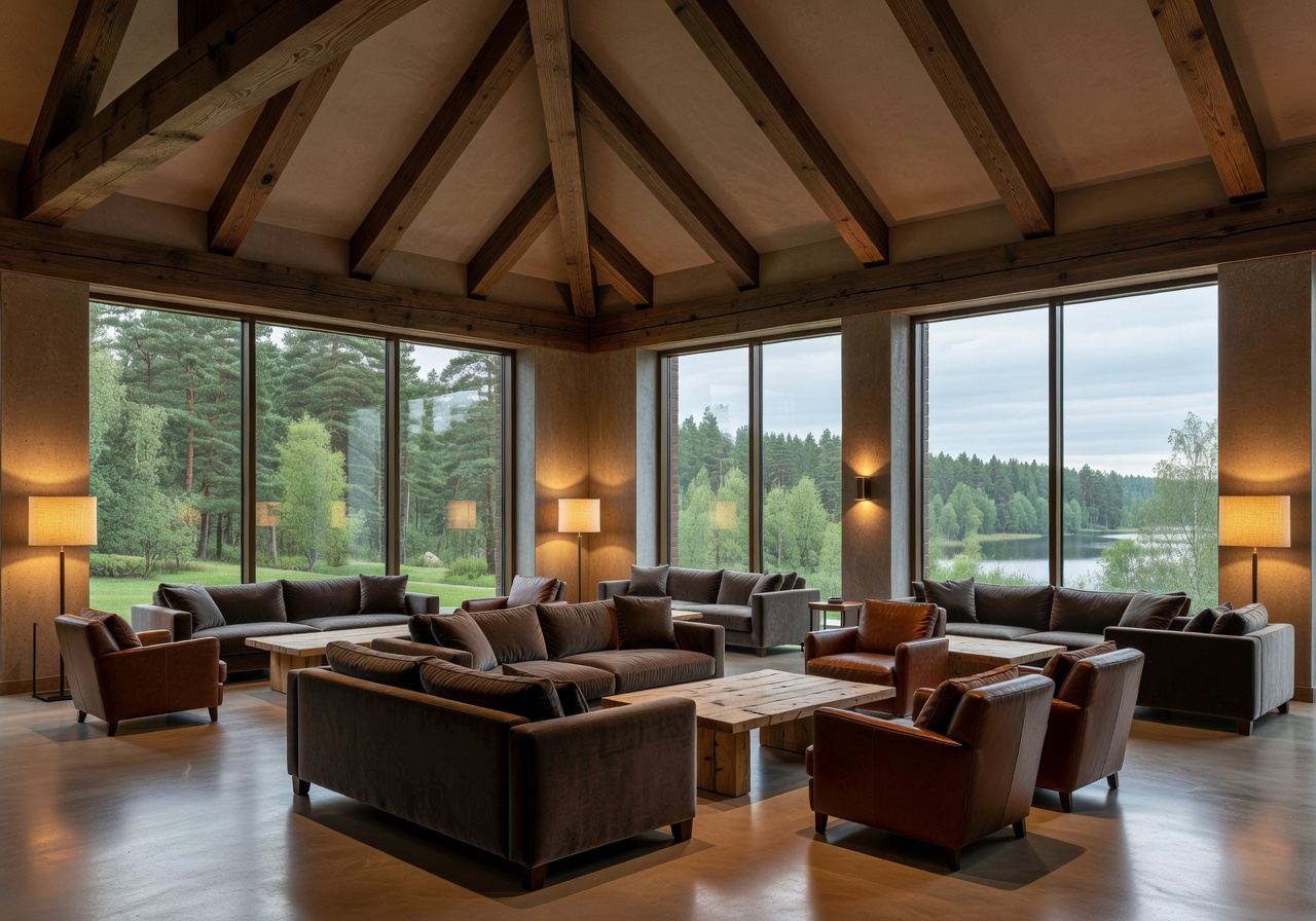 Latvia luxury resort cinematic interior