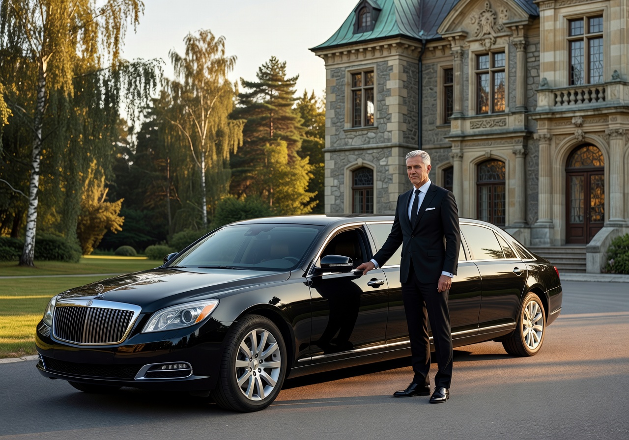 Luxury chauffeur service VIP transfer Latvia