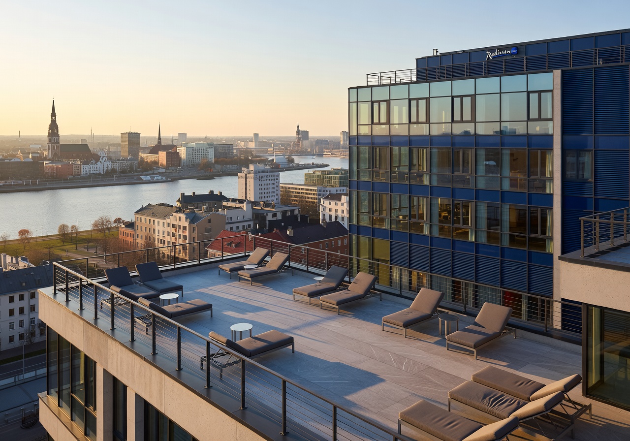 Radisson Blu Latvija hotel Riga rooftop